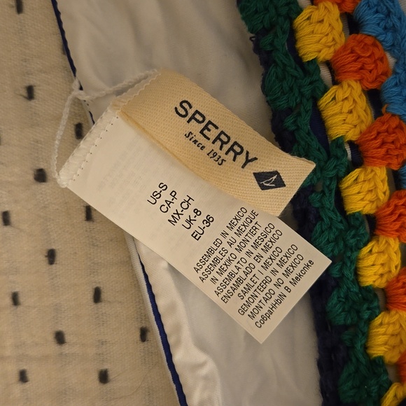 Sperry String bikini bottoms boat striped new - Picture 3 of 8